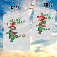 Merry Resistmas Frog Christmas Garden Flag - Wonder Print Shop