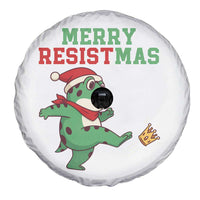 Merry Resistmas Frog Christmas Spare Tire Cover - Wonder Print Shop