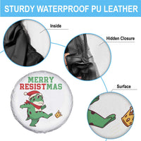 Merry Resistmas Frog Christmas Spare Tire Cover - Wonder Print Shop