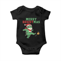 Merry Resistmas Frog Christmas Baby Onesie - Wonder Print Shop