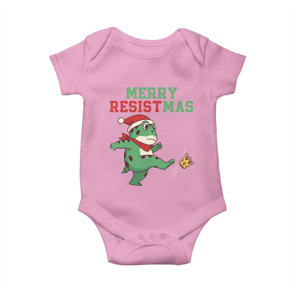 Merry Resistmas Frog Christmas Baby Onesie - Wonder Print Shop
