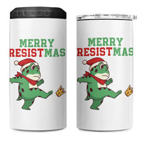 Merry Resistmas Frog Christmas 4 in 1 Can Cooler Tumbler - Wonder Print Shop