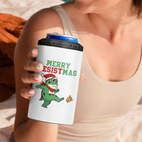 Merry Resistmas Frog Christmas 4 in 1 Can Cooler Tumbler - Wonder Print Shop