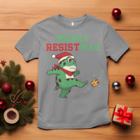 Merry Resistmas Frog Christmas T Shirt - Wonder Print Shop