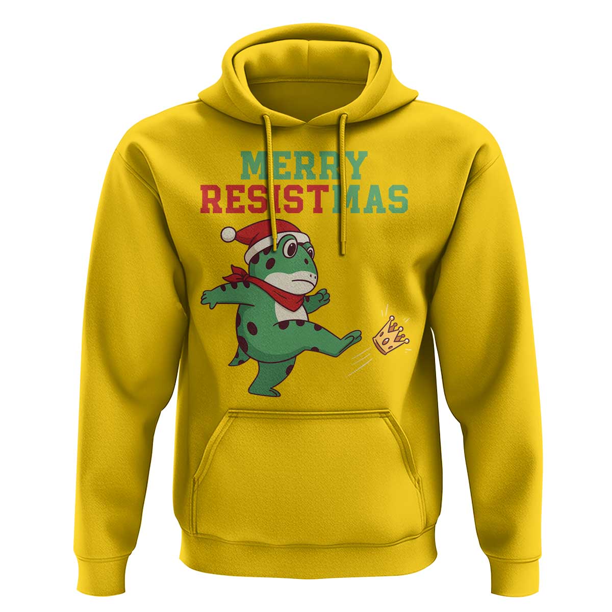Merry Resistmas Frog Christmas Hoodie - Wonder Print Shop