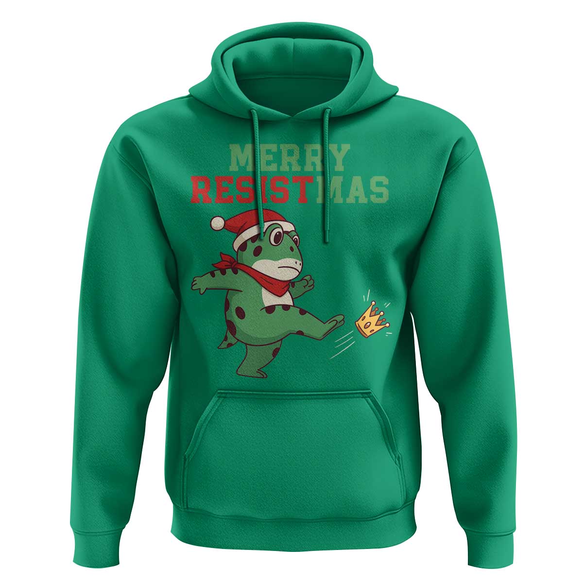Merry Resistmas Frog Christmas Hoodie - Wonder Print Shop