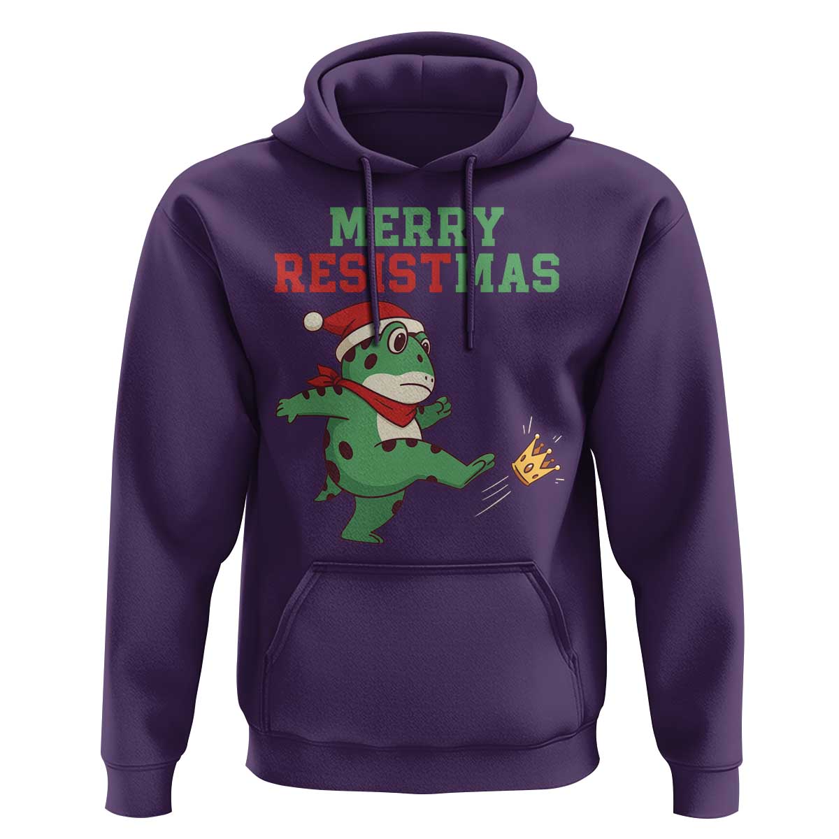 Merry Resistmas Frog Christmas Hoodie - Wonder Print Shop