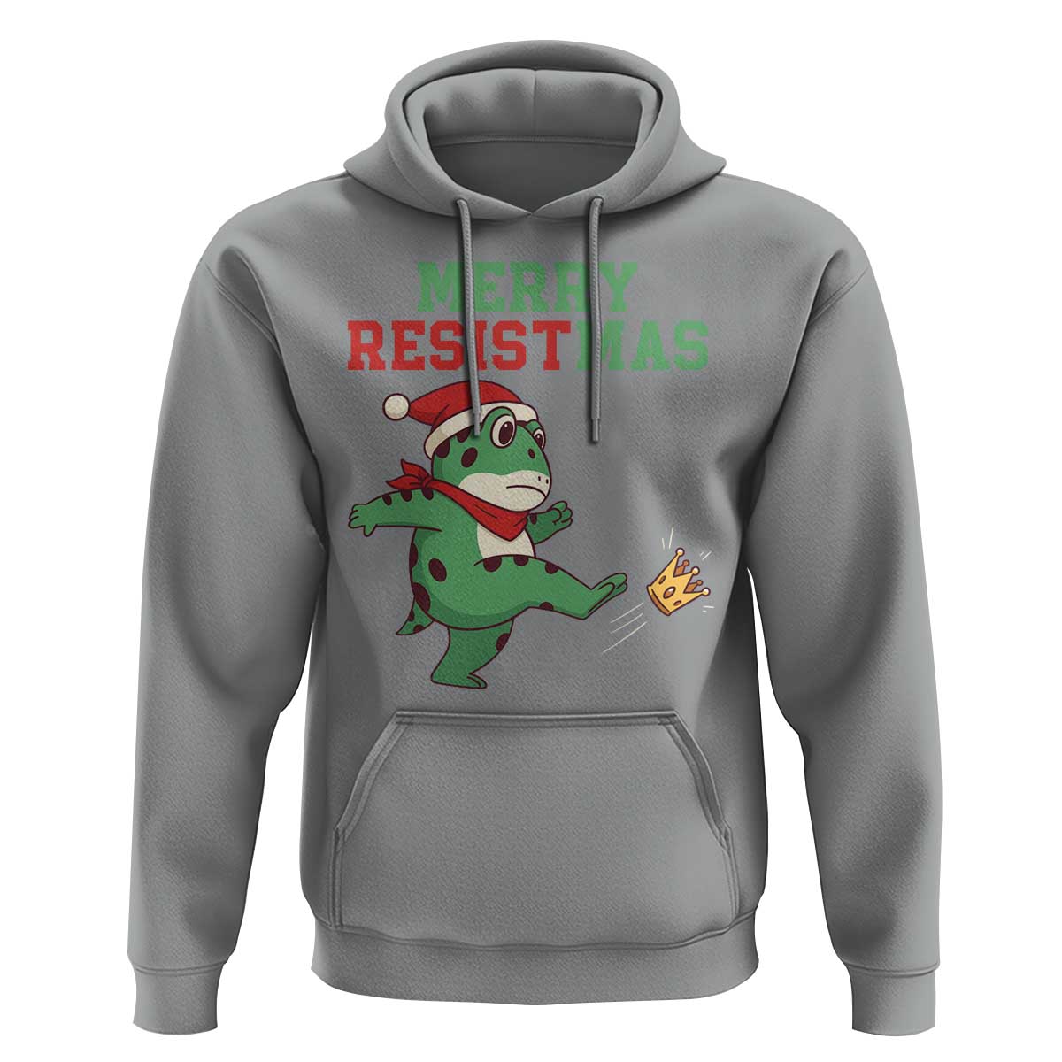 Merry Resistmas Frog Christmas Hoodie - Wonder Print Shop