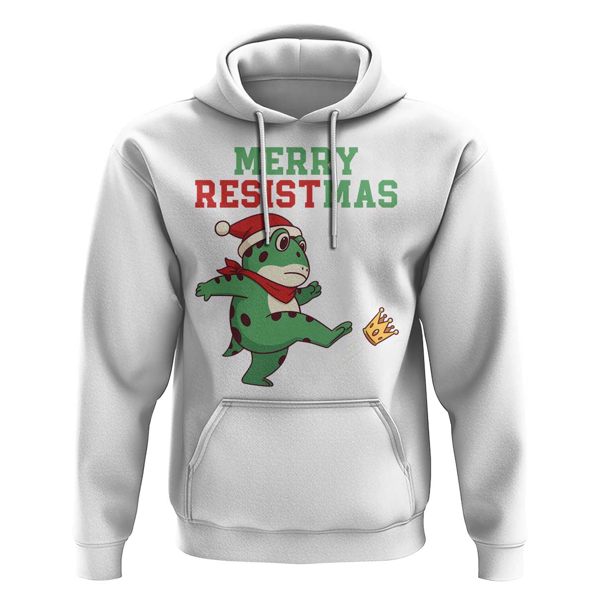 Merry Resistmas Frog Christmas Hoodie - Wonder Print Shop
