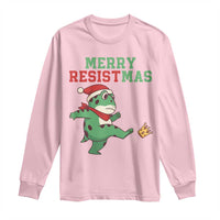 Merry Resistmas Frog Christmas Long Sleeve Shirt - Wonder Print Shop