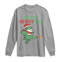 Merry Resistmas Frog Christmas Long Sleeve Shirt - Wonder Print Shop