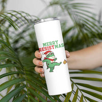 Merry Resistmas Frog Christmas Skinny Tumbler - Wonder Print Shop