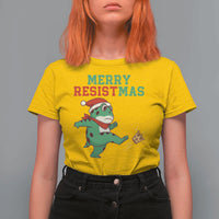 Merry Resistmas Frog Christmas T Shirt For Women - Wonder Print Shop