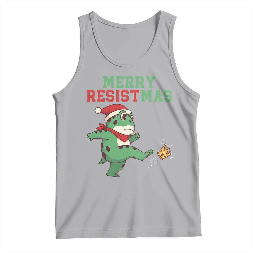 Merry Resistmas Frog Christmas Tank Top - Wonder Print Shop