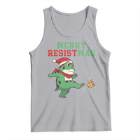 Merry Resistmas Frog Christmas Tank Top - Wonder Print Shop