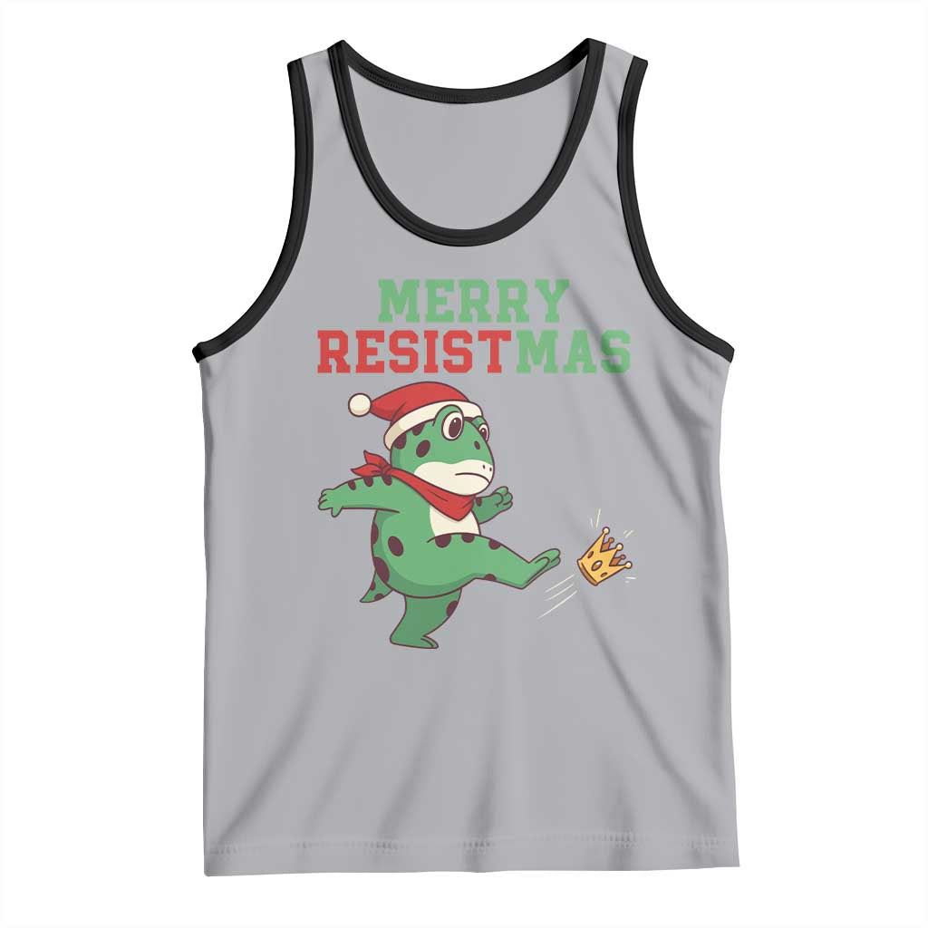 Merry Resistmas Frog Christmas Tank Top - Wonder Print Shop