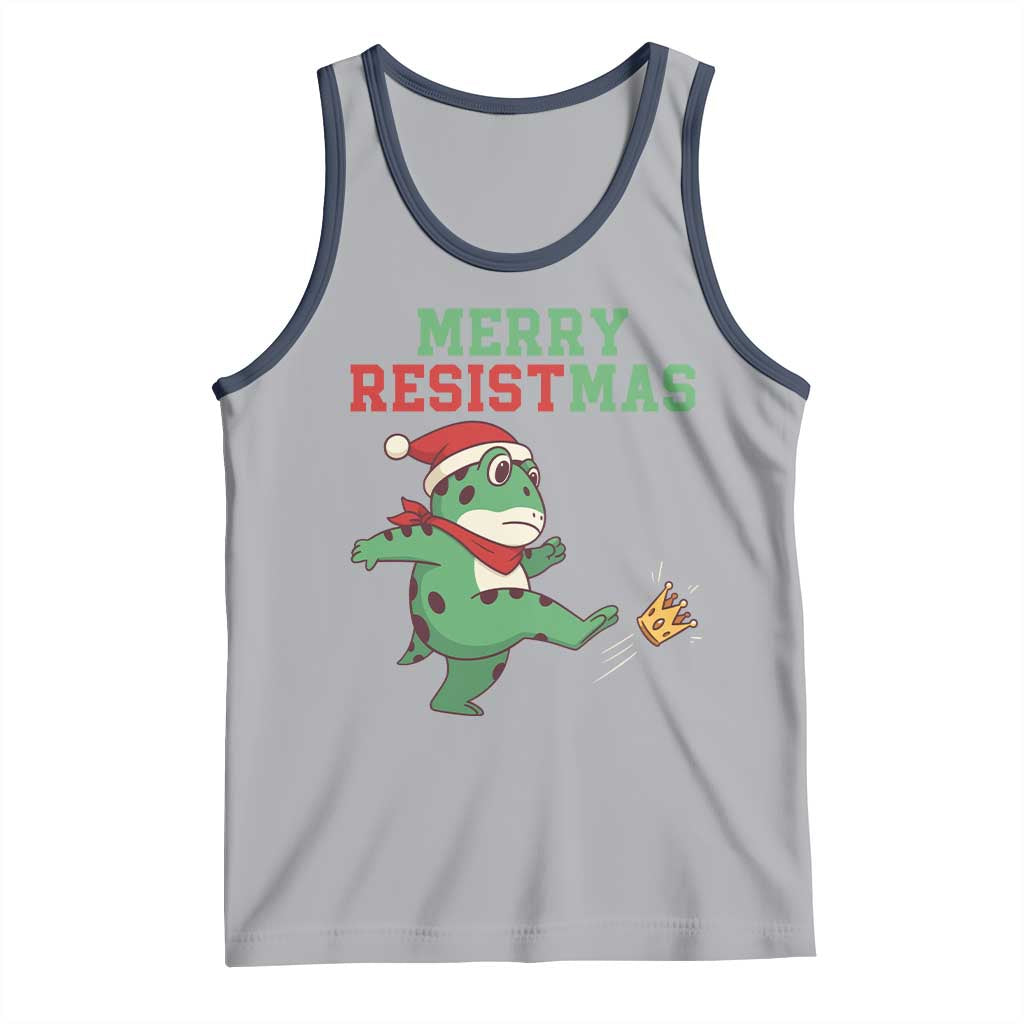 Merry Resistmas Frog Christmas Tank Top - Wonder Print Shop
