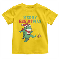 Merry Resistmas Frog Christmas Toddler T Shirt - Wonder Print Shop