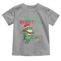 Merry Resistmas Frog Christmas Toddler T Shirt - Wonder Print Shop