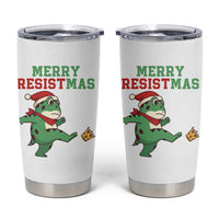 Merry Resistmas Frog Christmas Tumbler Cup - Wonder Print Shop