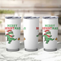 Merry Resistmas Frog Christmas Tumbler Cup - Wonder Print Shop