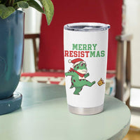 Merry Resistmas Frog Christmas Tumbler Cup - Wonder Print Shop