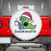 Bookworm Christmas Spare Tire Cover Reading Book Lover - Wonder Print Shop