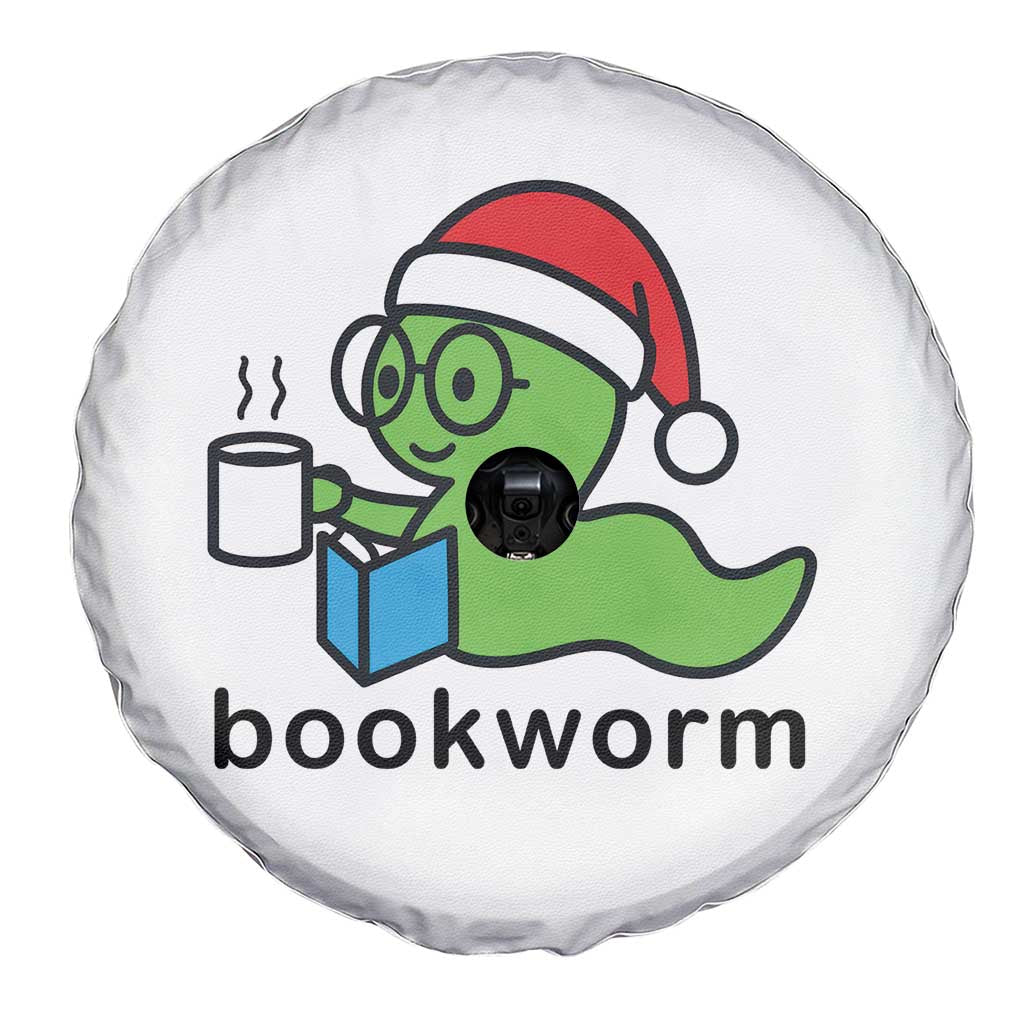 Bookworm Christmas Spare Tire Cover Reading Book Lover - Wonder Print Shop