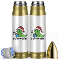 Bookworm Christmas Bullet Tumbler Reading Book Lover - Wonder Print Shop