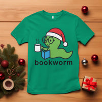 Bookworm Christmas T Shirt Reading Book Lover - Wonder Print Shop