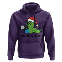 Bookworm Christmas Hoodie Reading Book Lover - Wonder Print Shop