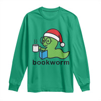 Bookworm Christmas Long Sleeve Shirt Reading Book Lover - Wonder Print Shop