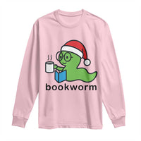 Bookworm Christmas Long Sleeve Shirt Reading Book Lover - Wonder Print Shop