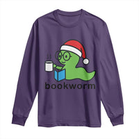Bookworm Christmas Long Sleeve Shirt Reading Book Lover - Wonder Print Shop