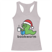 Bookworm Christmas Racerback Tank Top Reading Book Lover - Wonder Print Shop
