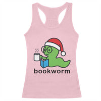 Bookworm Christmas Racerback Tank Top Reading Book Lover - Wonder Print Shop