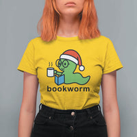 Bookworm Christmas T Shirt For Women Reading Book Lover - Wonder Print Shop