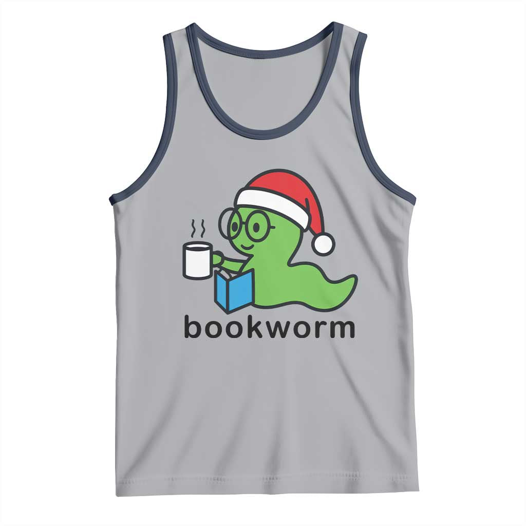 Bookworm Christmas Tank Top Reading Book Lover - Wonder Print Shop