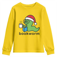 Bookworm Christmas Youth Sweatshirt Reading Book Lover - Wonder Print Shop