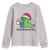 Bookworm Christmas Youth Sweatshirt Reading Book Lover - Wonder Print Shop