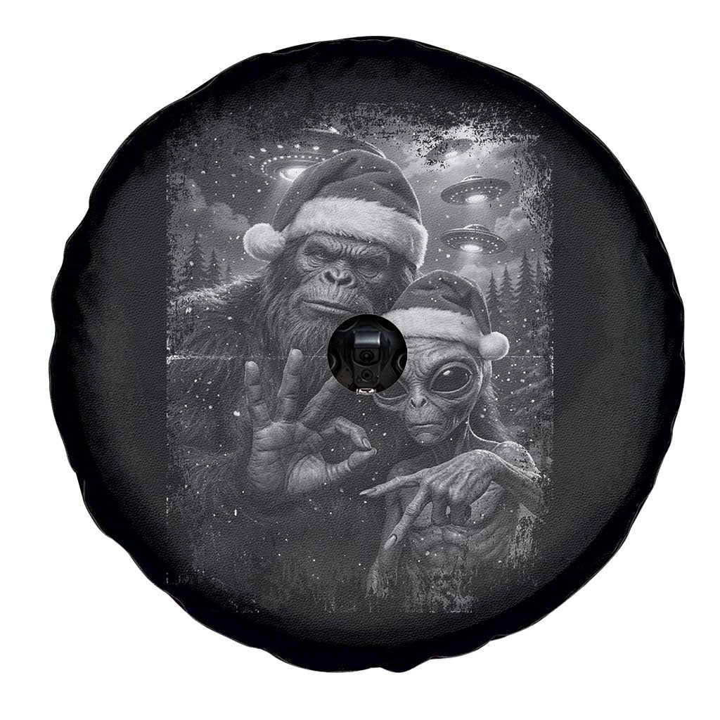 67 Six Seven Bigfoot Christmas Spare Tire Cover Sasquatch Ailen Selfie UFO Meme - Wonder Print Shop