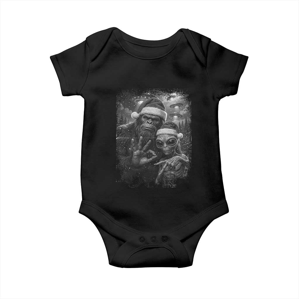 67 Six Seven Bigfoot Christmas Baby Onesie Sasquatch Ailen Selfie UFO Meme - Wonder Print Shop