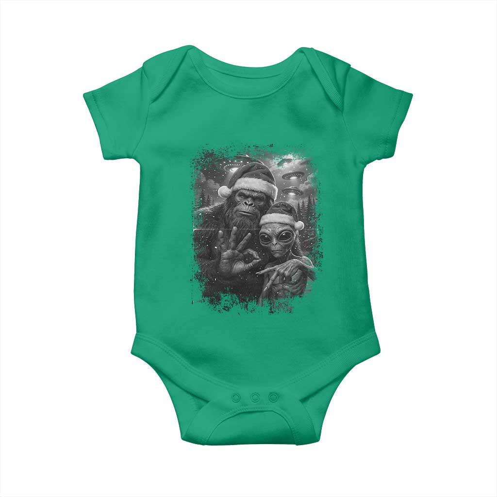 67 Six Seven Bigfoot Christmas Baby Onesie Sasquatch Ailen Selfie UFO Meme - Wonder Print Shop
