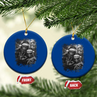67 Six Seven Bigfoot Christmas Ceramic Ornament Sasquatch Ailen Selfie UFO Meme - Wonder Print Shop