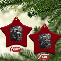 67 Six Seven Bigfoot Christmas Ceramic Ornament Sasquatch Ailen Selfie UFO Meme - Wonder Print Shop