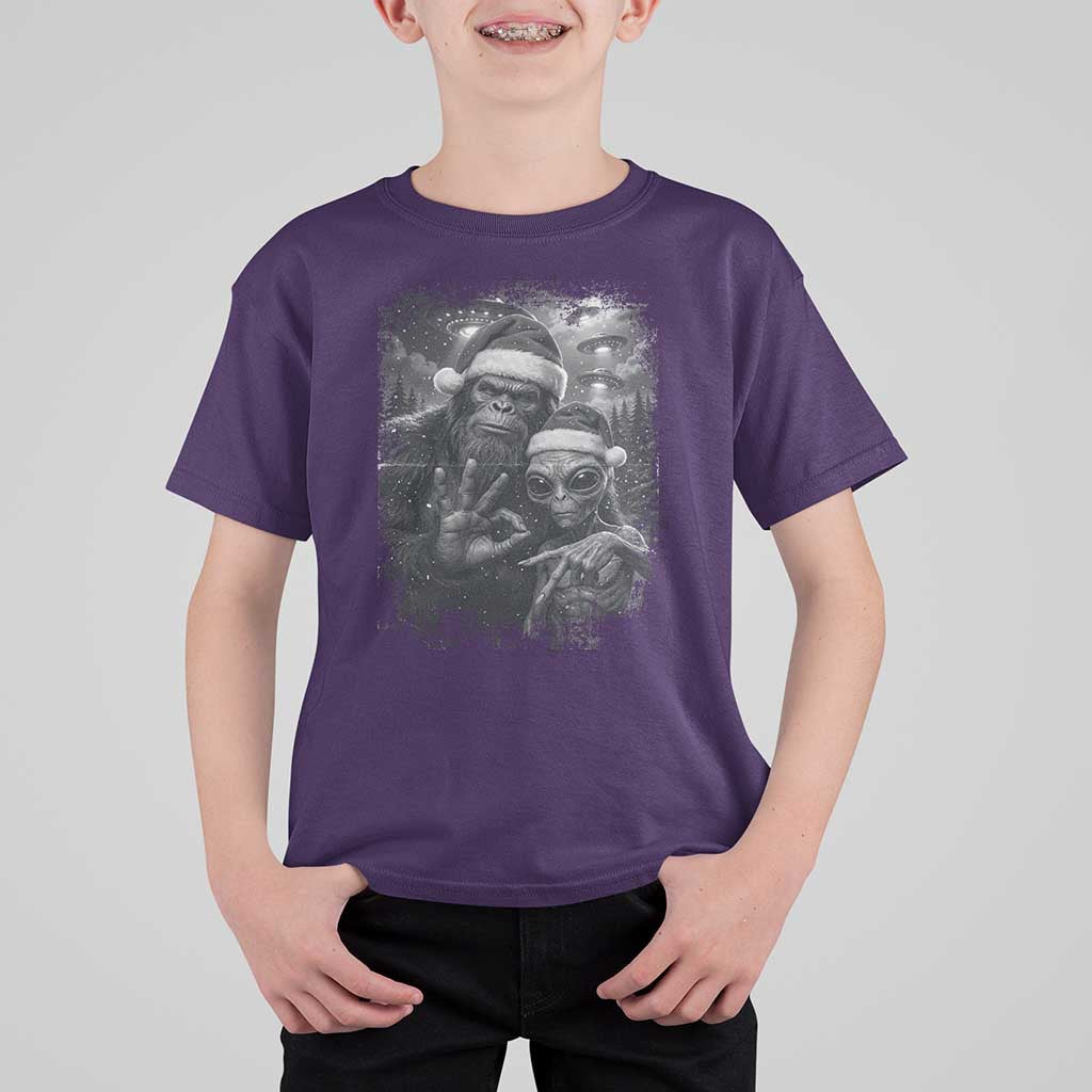 67 Six Seven Bigfoot Christmas T Shirt For Kid Sasquatch Ailen Selfie UFO Meme - Wonder Print Shop