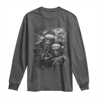 67 Six Seven Bigfoot Christmas Long Sleeve Shirt Sasquatch Ailen Selfie UFO Meme - Wonder Print Shop