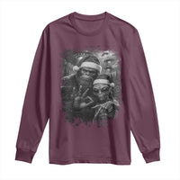 67 Six Seven Bigfoot Christmas Long Sleeve Shirt Sasquatch Ailen Selfie UFO Meme - Wonder Print Shop