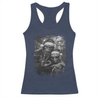 67 Six Seven Bigfoot Christmas Racerback Tank Top Sasquatch Ailen Selfie UFO Meme - Wonder Print Shop