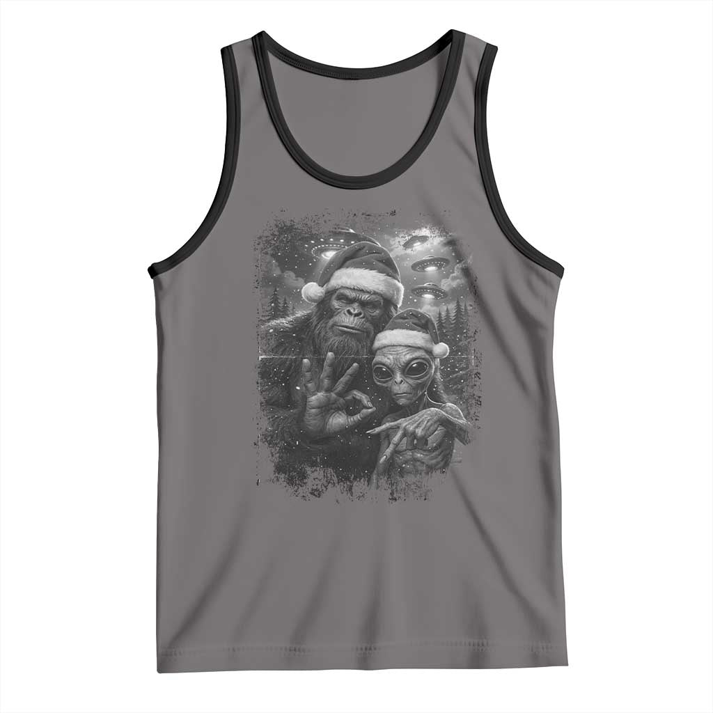 67 Six Seven Bigfoot Christmas Tank Top Sasquatch Ailen Selfie UFO Meme - Wonder Print Shop
